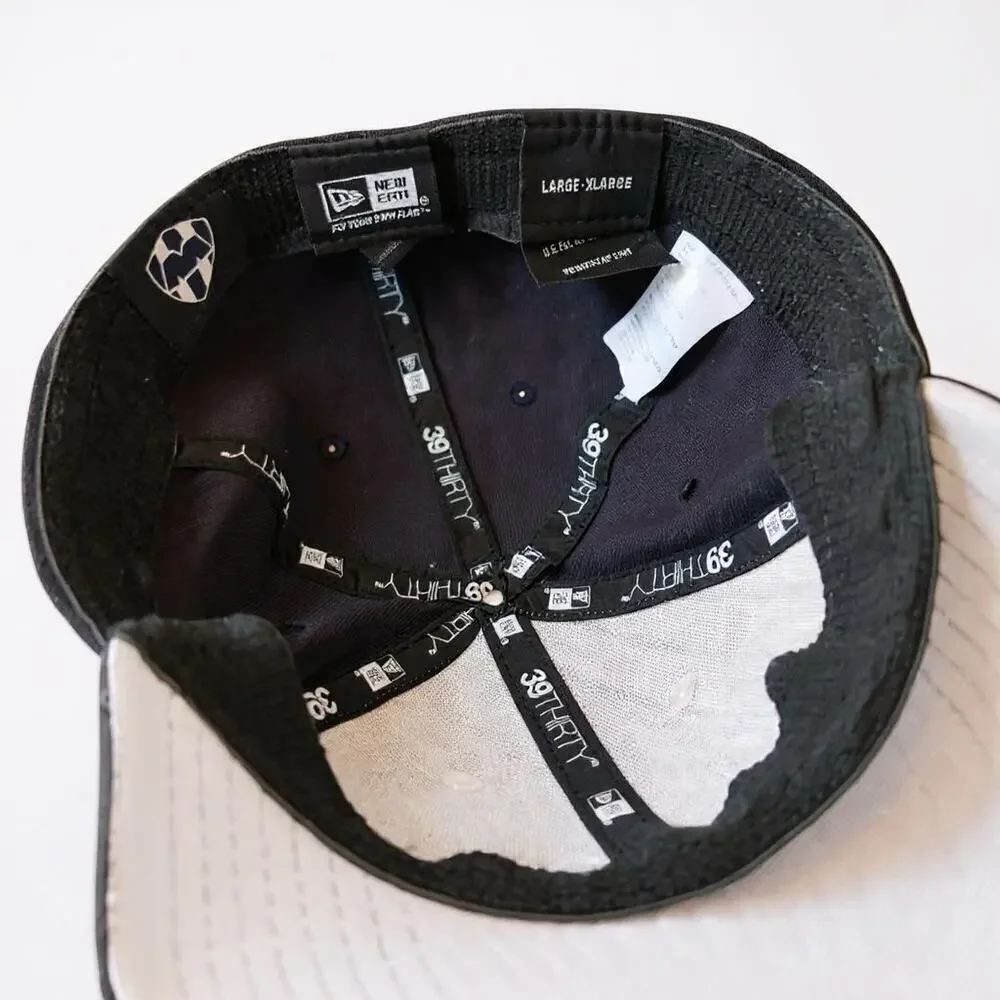 NEW ERA RETRO PINSTRIPE RAYADOS DE MONTERREY SOCCER EMBROIDERED FITTED L/XL CAP